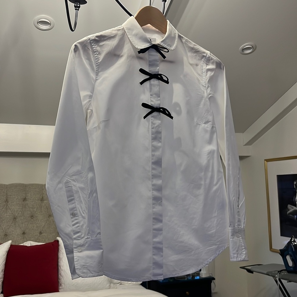 J.Crew white button down shirt